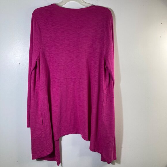 Womens Chicos The Ultimate Tee Open Front Cardigan Long Sleeve Pink L - Picture 2 of 8